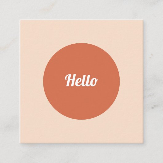 サークモダンルハロースクエアビジネスカード スクエア名刺 (正面)