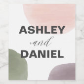 サークモダンル結婚ズ・ワイン・ボトル ワインラベル (シングルラベル)