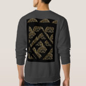 サークルの中心 digital ornament LS スウェットシャツ (裏面)