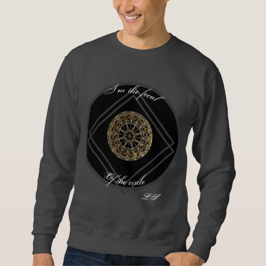 サークルの中心 digital ornament LS スウェットシャツ (正面)