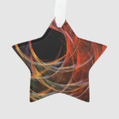 サークルアートアクリルスター抽象芸術ブレイク オーナメント (裏面)
