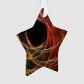 サークルアートアクリルスター抽象芸術ブレイク オーナメント (正面)