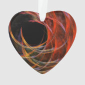 サークルアートアクリル抽象芸術のブレイク オーナメント (裏面)