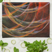 サークルアートキッチンタオル抽象芸術を壊す キッチンタオル (折り畳み)