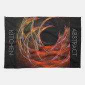 サークルアートキッチンタオル抽象芸術を壊す キッチンタオル (横)