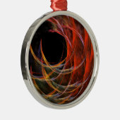 サークルアートラウンド抽象芸術を解除 メタルオーナメント (右)