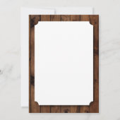 サークルインバース40ウッドサプライズバースデー招待状 招待状 (裏面)