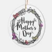 サークルウィズ/ハートハッピーマザーズデイ |オーナメント セラミックオーナメント (左)