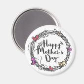 サークルウィズ/ハートハッピーマザーズデイ |マグネット マグネット (正面/裏面)