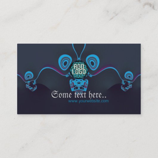 サークルウェーブダーク名刺 名刺 (裏面)