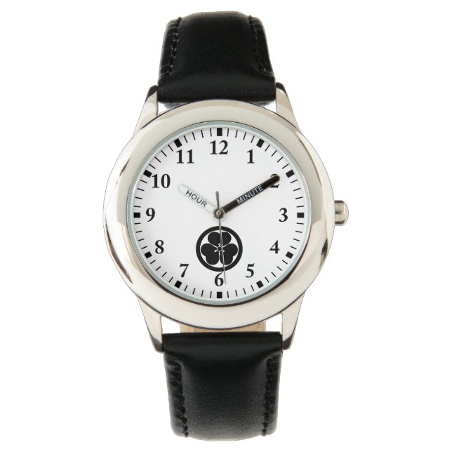 サークルウォッチに木製のサレル 腕時計 (正面)