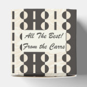 サークルオンストライプ – チャコールクリームクラシック製品 フェイバーボックス (上部)