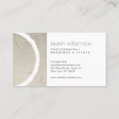 サークルカメラミニマルレンズ撮影ロゴ 名刺 (裏面)