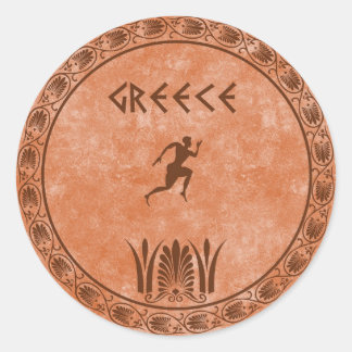 サークルギリシャデザイン ラウンドシール