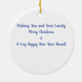 サークルクリスマスセラミックオーナメント2024 セラミックオーナメント (裏面)