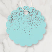 サークルグラシアスベビーブルーシルバー紙吹雪プレゼント フェイバータグ (裏面)