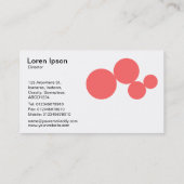 サークルシリーズ – トロピカルピンクon白 名刺 (裏面)