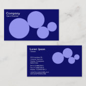 サークルシリーズ – パステルブルーon Dp Navy 名刺 (正面/裏面)