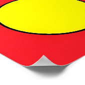 サークルジェークアウェイケンゲージ抽象芸術 ポスター (角)