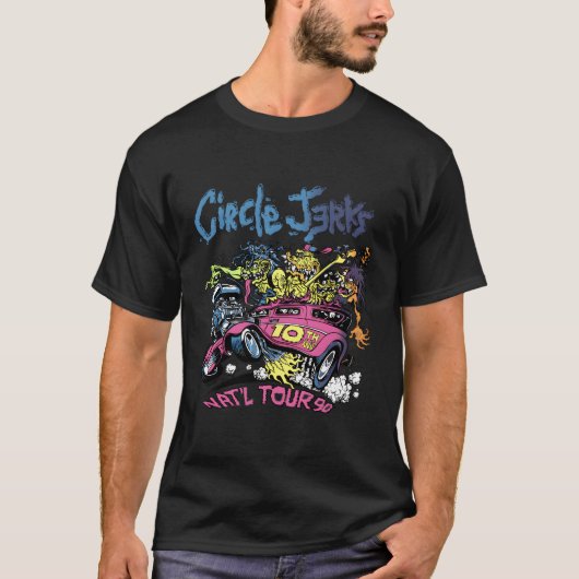 サークルジャーク91ツアーイラストレーション Tシャツ (正面)