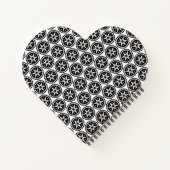 サークルスター白黒パターン ノートブック (裏面)