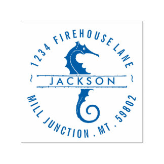 サークルセルフインクのシーホース差出人住所スタンプ セルフインキングスタンプ