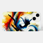 サークルダンスガールiPhone 14ケース Case-Mate iPhoneケース (裏面 (横))