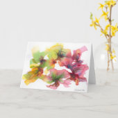 サークルダンスノテカード カード (黄色い花)