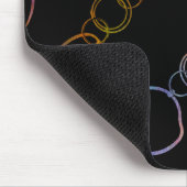 サークルチェーン虹 マウスパッド (コーナー)