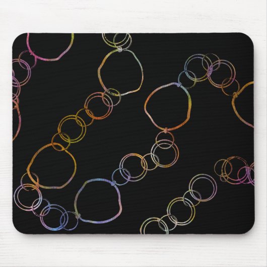 サークルチェーン虹 マウスパッド (正面)