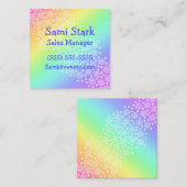 サークルドットレインボースクエアビジネスカード スクエア名刺 (正面/裏面)