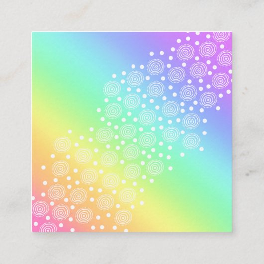 サークルドットレインボースクエアビジネスカード スクエア名刺 (裏面)