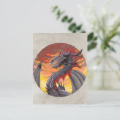 サークルドラゴン – アイロン ポストカード (スタンド正面)