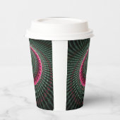 サークルパターン紙カップ 紙コップ (左)