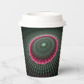 サークルパターン紙カップ 紙コップ (裏面)