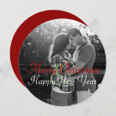 サークルフォトホリデーグリーティングカード シーズンカード (正面/裏面)