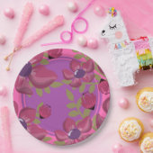 サークルフローラプレート ペーパープレート (パーティー)