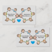 サークルベビシッ遊ターのかわいい子どもたち 名刺 (正面/裏面)