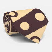 サークルベージュチョコレートパタミニマルーン ネクタイ (ロール)