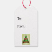 サークルホリデーツリーギフトラベル ギフトタグ (裏面)