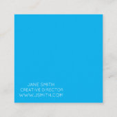 サークルモダンカラフルクリエイティブ業 スクエア名刺 (裏面)