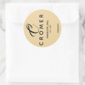 サークルラベルシャンパン創始ボールシール ラウンドシール (バッグ)