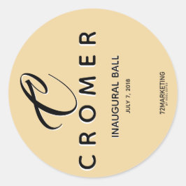 サークルラベルシャンパン創始ボールシール ラウンドシール