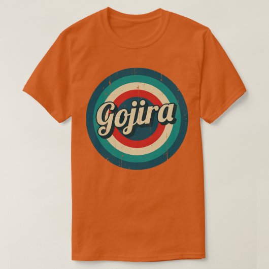 サークルレトロゴジラ Tシャツ (デザイン正面)