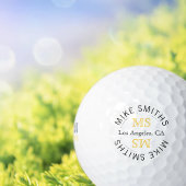 サークルロゴゴルフプレーヤーモノグラム ゴルフボール