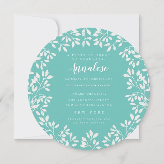 サークルローレルリース卒業グラードパーティー招待状 招待状 (正面)