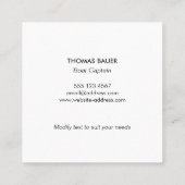 サークルロー航海のプ金ゴールドボートいかりマリーナ スクエア名刺 (裏面)