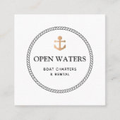 サークルロー航海のプ金ゴールドボートいかりマリーナ スクエア名刺 (正面)