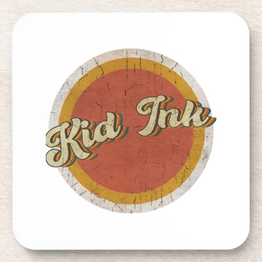 サークルヴィンテージキッドインクキッズ コースター (正面)