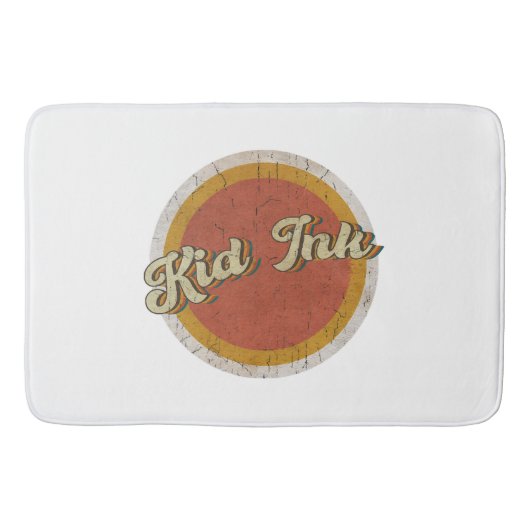 サークルヴィンテージキッドインクキッズ バスマット (正面)